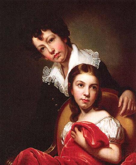 Rembrandt Peale Michaelangelo and Emma Clara Peale Spain oil painting art
